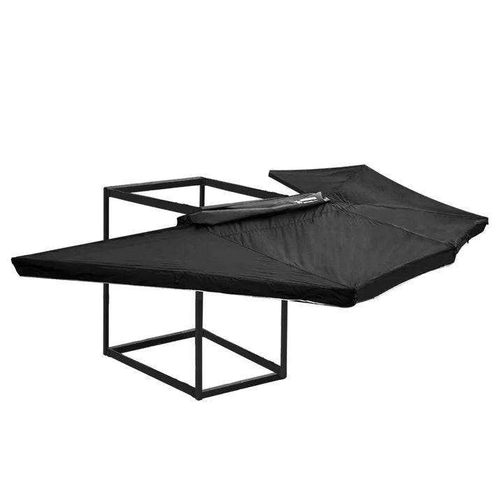 YOUNGHUNTER Glamping 360 Degree Free Standing Car Side Awning with LED Light