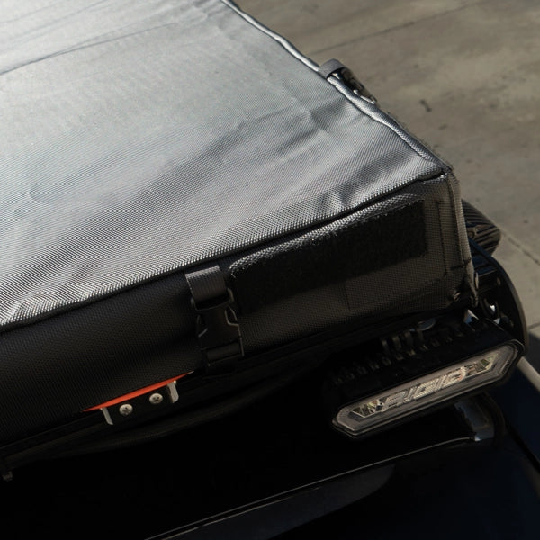 BADASS TENTS PACKOUT™ Soft top Rooftop Tent (45x78") - Black/Rhinotec Cover + Grey/Org Tent - 45x78"