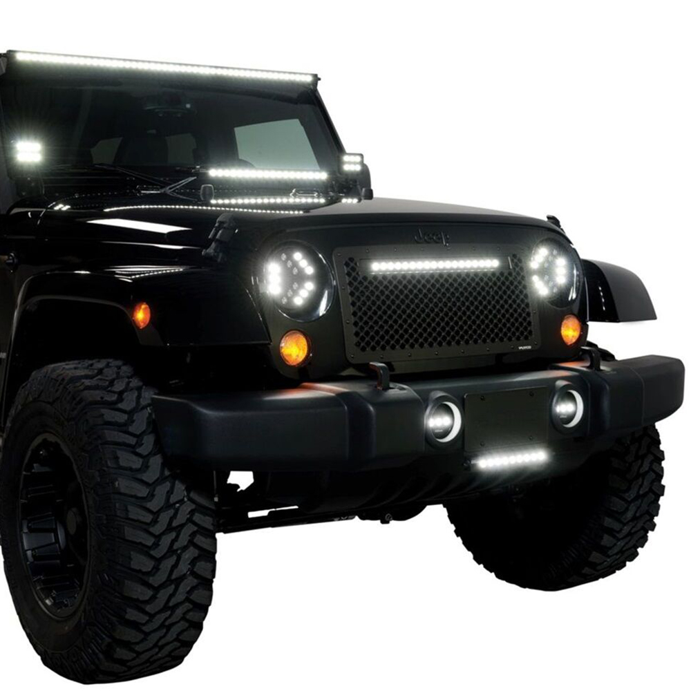 Putco Luminix Roof Mounted LED Light Bar Kit - Fits Jeep Wrangler JK 07-18